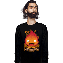 Load image into Gallery viewer, Shirts Long Sleeve Shirts, Unisex / Small / Black Fire Demon
