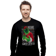 Load image into Gallery viewer, Shirts Long Sleeve Shirts, Unisex / Small / Black Mr Grouchy x CoDdesigns Grouchmas Ugly Sweater
