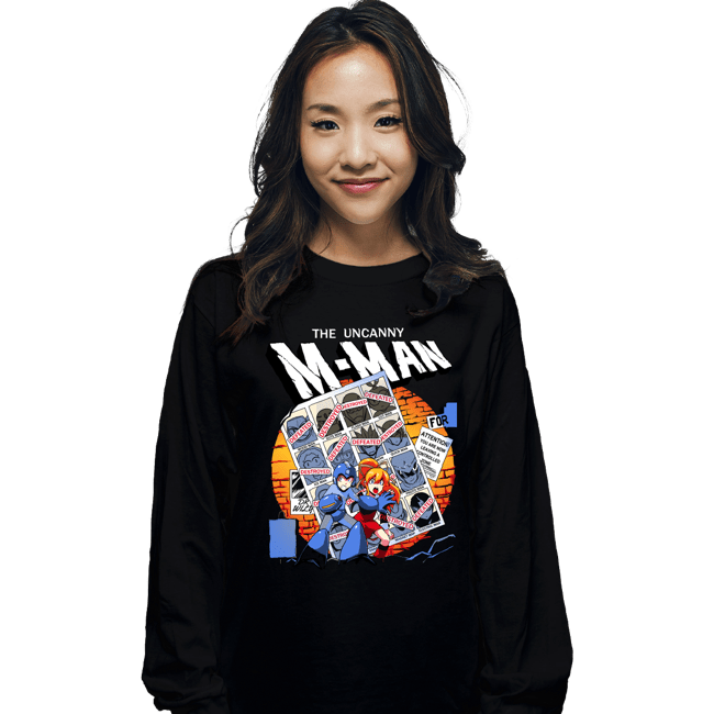 Secret_Shirts Long Sleeve Shirts, Unisex / Small / Black Uncanny M-Man