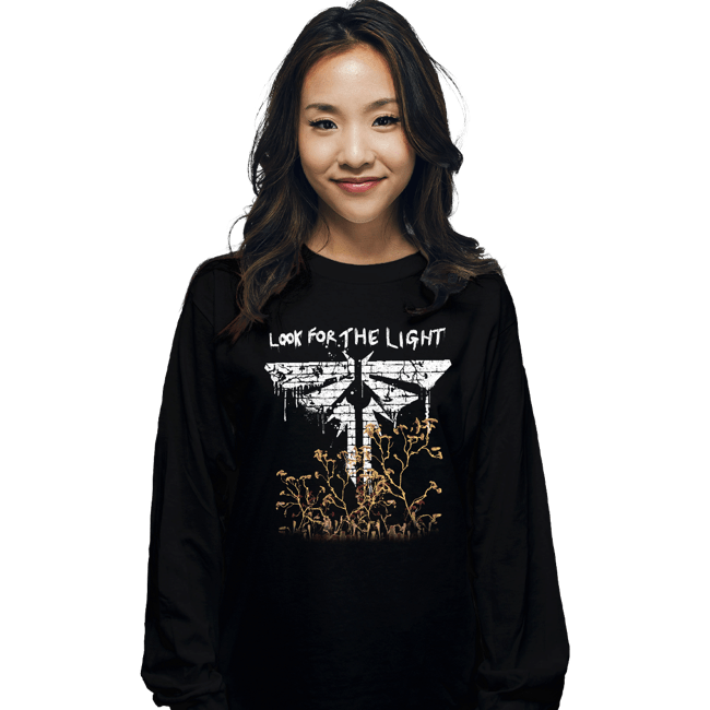 Secret_Shirts Long Sleeve Shirts, Unisex / Small / Black Fireflies.