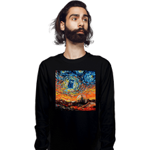 Load image into Gallery viewer, Shirts Long Sleeve Shirts, Unisex / Small / Black Van Gogh Never Saw Gallifrey
