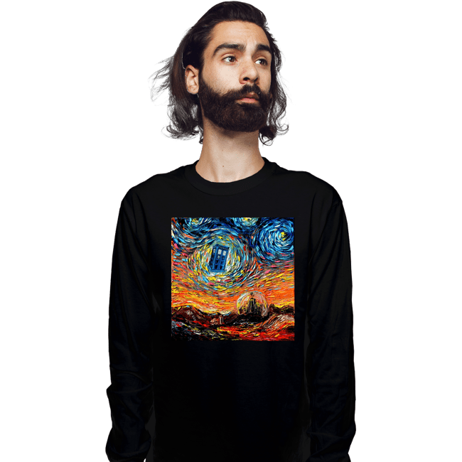 Shirts Long Sleeve Shirts, Unisex / Small / Black Van Gogh Never Saw Gallifrey