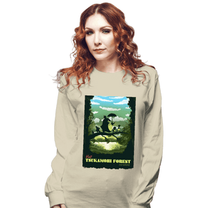 Daily_Deal_Shirts Long Sleeve Shirts, Unisex / Small / Natural Visit Tsukamori Forest