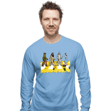 Load image into Gallery viewer, Daily_Deal_Shirts Long Sleeve Shirts, Unisex / Small / Powder Blue Yellow Brick Crossing
