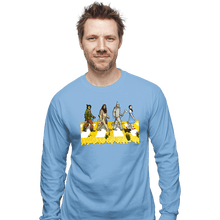 Load image into Gallery viewer, Daily_Deal_Shirts Long Sleeve Shirts, Unisex / Small / Powder Blue Yellow Brick Crossing
