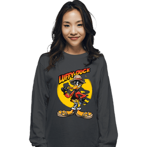 Daily_Deal_Shirts Long Sleeve Shirts, Unisex / Small / Charcoal Luffy Duck