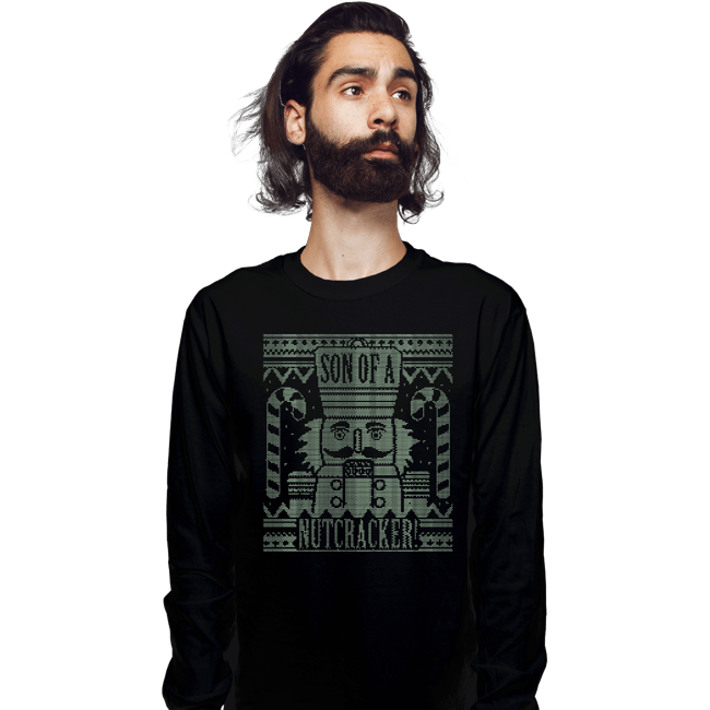 Shirts Long Sleeve Shirts, Unisex / Small / Black Son of a Nut Cracker