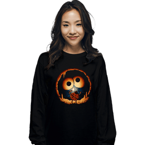 Daily_Deal_Shirts Long Sleeve Shirts, Unisex / Small / Black Cave Monster