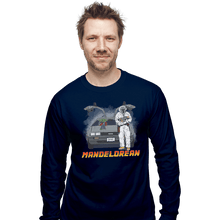 Load image into Gallery viewer, Shirts Long Sleeve Shirts, Unisex / Small / Navy Mandelorean
