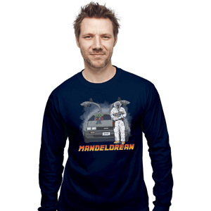Shirts Long Sleeve Shirts, Unisex / Small / Navy Mandelorean