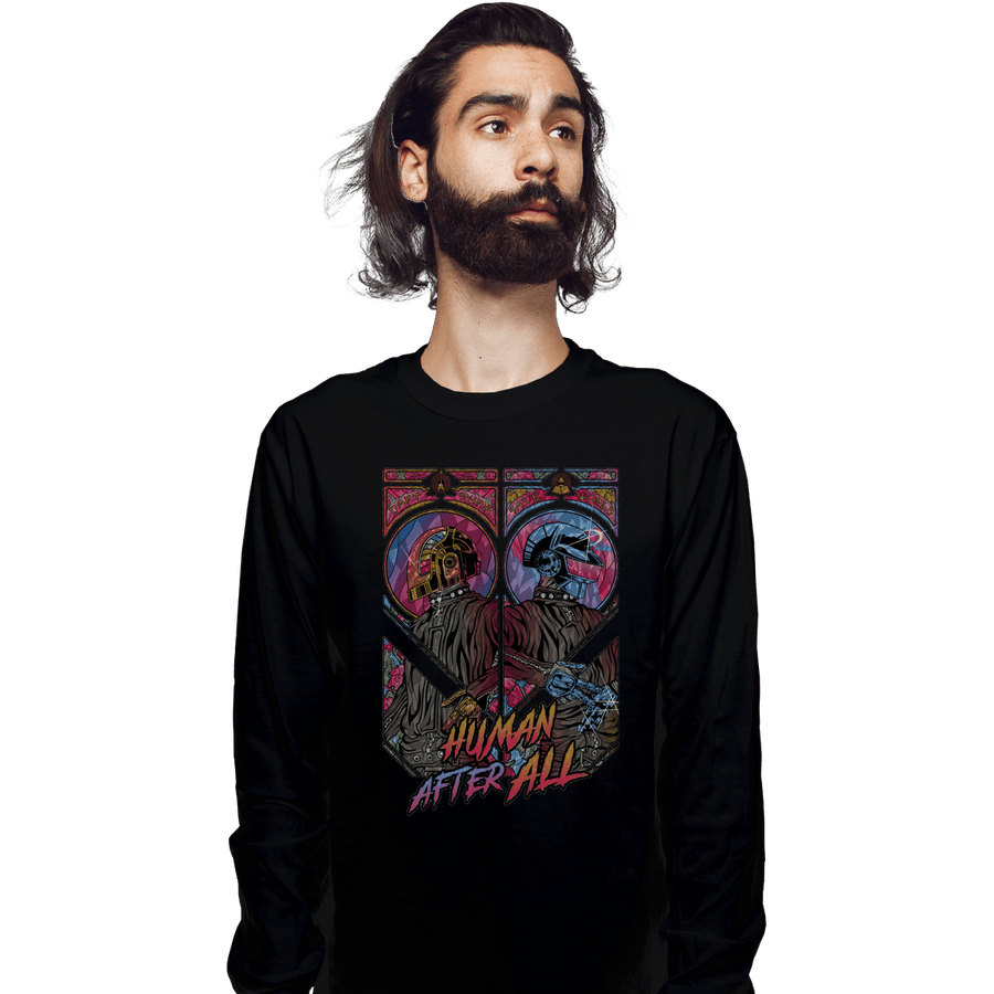Shirts Long Sleeve Shirts, Unisex / Small / Black Human After All