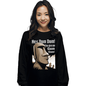 Daily_Deal_Shirts Long Sleeve Shirts, Unisex / Small / Black Hey Dum Dum