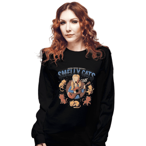 Shirts Long Sleeve Shirts, Unisex / Small / Black Smelly Cats