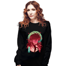 Load image into Gallery viewer, Daily_Deal_Shirts Long Sleeve Shirts, Unisex / Small / Black Kurama&#39;s Rose Whirlwind
