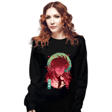 Load image into Gallery viewer, Daily_Deal_Shirts Long Sleeve Shirts, Unisex / Small / Black Kurama&#39;s Rose Whirlwind
