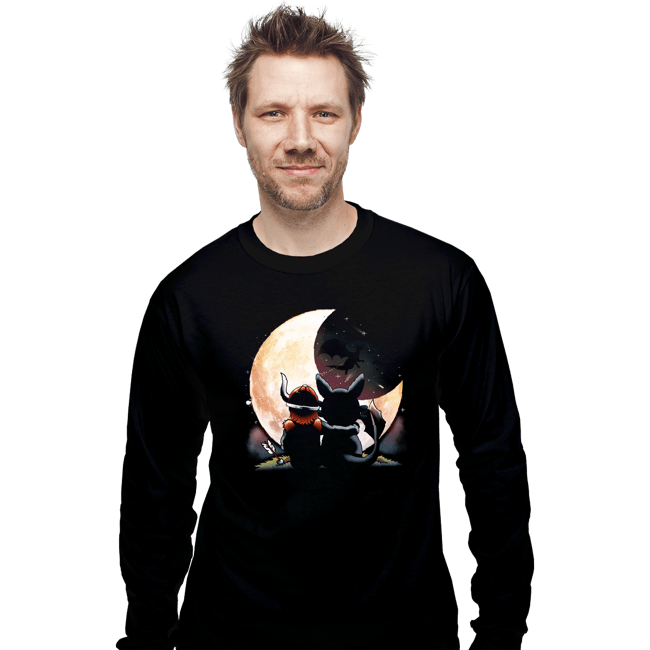Daily_Deal_Shirts Long Sleeve Shirts, Unisex / Small / Black Viking Night