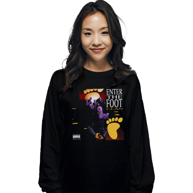 Secret_Shirts Long Sleeve Shirts, Unisex / Small / Black Enter The Foot