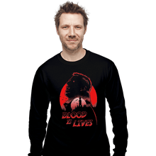 Load image into Gallery viewer, Shirts Long Sleeve Shirts, Unisex / Small / Black Blood Is Lives
