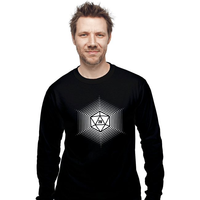 Shirts Long Sleeve Shirts, Unisex / Small / Black Shining Dice