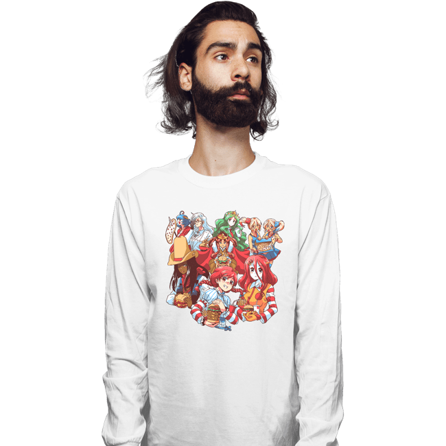 Secret_Shirts Long Sleeve Shirts, Unisex / Small / White Fast Waifus!