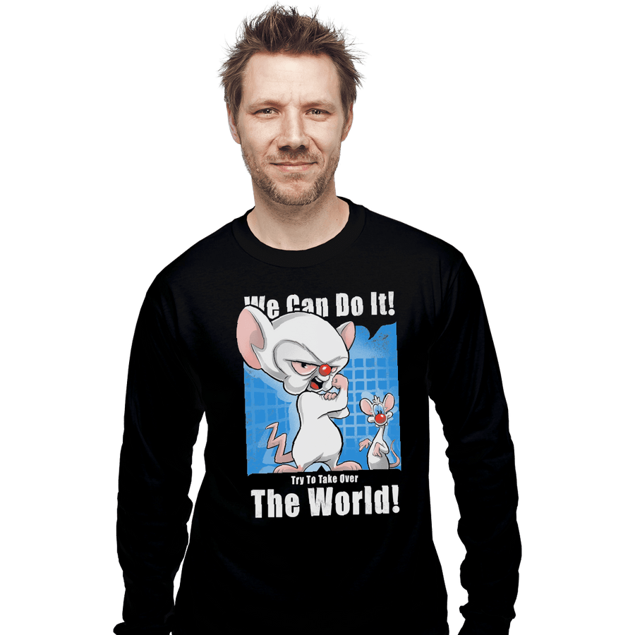Shirts Long Sleeve Shirts, Unisex / Small / Black Conquer The World