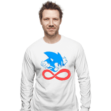 Load image into Gallery viewer, Secret_Shirts Long Sleeve Shirts, Unisex / Small / White Fastest Hedgehog!
