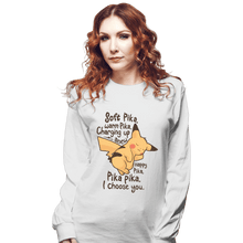 Load image into Gallery viewer, Shirts Long Sleeve Shirts, Unisex / Small / White Soft Pika
