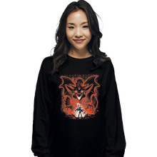 Load image into Gallery viewer, Shirts Long Sleeve Shirts, Unisex / Small / Black Sky Dragon
