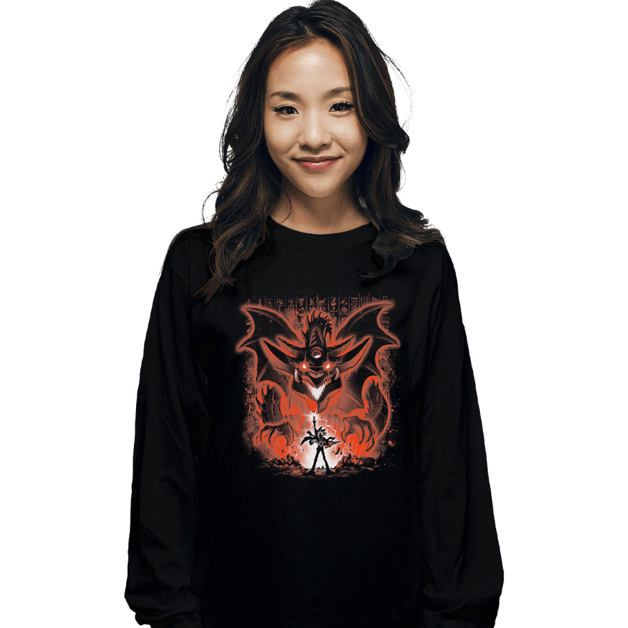 Shirts Long Sleeve Shirts, Unisex / Small / Black Sky Dragon