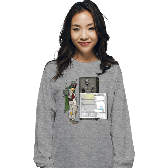 Daily_Deal_Shirts Long Sleeve Shirts, Unisex / Small / Sports Grey Boba Fridge