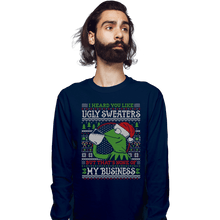 Load image into Gallery viewer, Daily_Deal_Shirts Long Sleeve Shirts, Unisex / Small / Navy My Business
