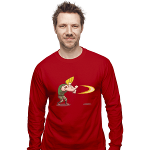 Shirts Long Sleeve Shirts, Unisex / Small / Red Sonic Bravo