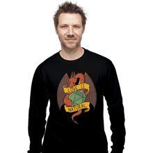 Load image into Gallery viewer, Shirts Long Sleeve Shirts, Unisex / Small / Black RPG Dragon
