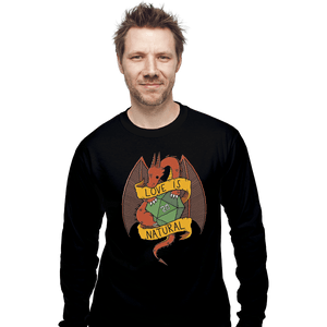 Shirts Long Sleeve Shirts, Unisex / Small / Black RPG Dragon