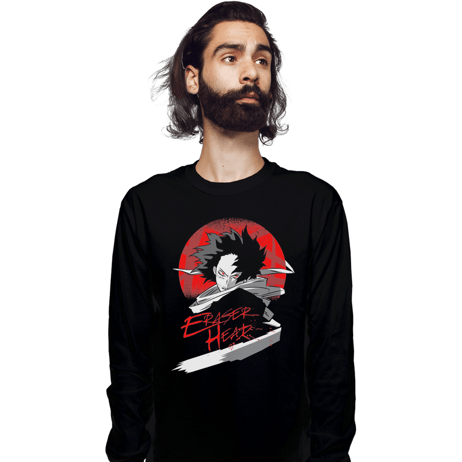 Shirts Long Sleeve Shirts, Unisex / Small / Black Eraser Head