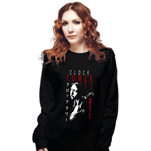 Load image into Gallery viewer, Daily_Deal_Shirts Long Sleeve Shirts, Unisex / Small / Black Clock Fear
