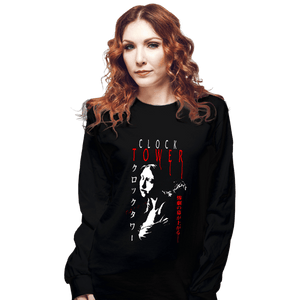 Daily_Deal_Shirts Long Sleeve Shirts, Unisex / Small / Black Clock Fear