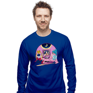 Daily_Deal_Shirts Long Sleeve Shirts, Unisex / Small / Royal Blue Anime At Home