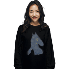 Load image into Gallery viewer, Shirts Long Sleeve Shirts, Unisex / Small / Black Hollywoo Starry Night

