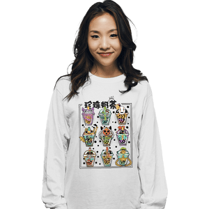 Daily_Deal_Shirts Long Sleeve Shirts, Unisex / Small / White Bubble Tea Nerd