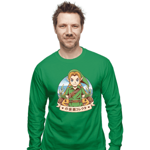 Shirts Long Sleeve Shirts, Unisex / Small / Irish Green Mask Collector