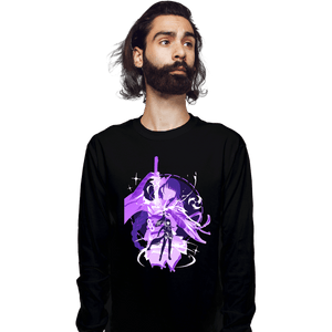 Daily_Deal_Shirts Long Sleeve Shirts, Unisex / Small / Black Electro Raiden Shogun