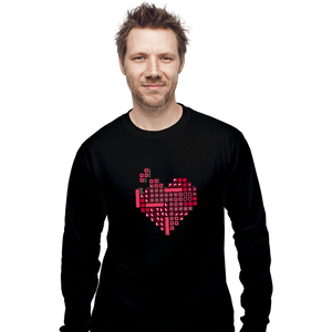 Daily_Deal_Shirts Long Sleeve Shirts, Unisex / Small / Black Retro Love