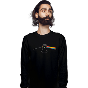 Shirts Long Sleeve Shirts, Unisex / Small / Black Dark Side Of Infinity