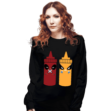 Load image into Gallery viewer, Secret_Shirts Long Sleeve Shirts, Unisex / Small / Black X Sauce
