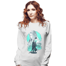 Load image into Gallery viewer, Daily_Deal_Shirts Long Sleeve Shirts, Unisex / Small / White Silver-Haired SOLDIER
