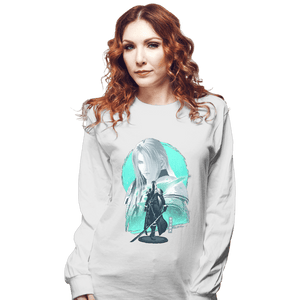 Daily_Deal_Shirts Long Sleeve Shirts, Unisex / Small / White Silver-Haired SOLDIER