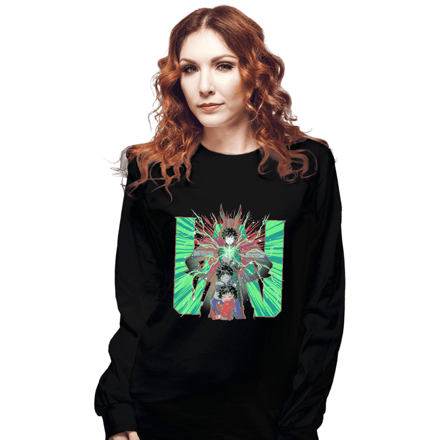 Shirts Long Sleeve Shirts, Unisex / Small / Black Never Give Up