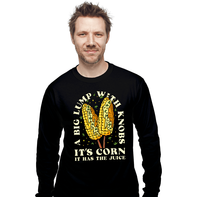 Secret_Shirts Long Sleeve Shirts, Unisex / Small / Black It's Corn