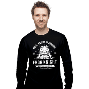 Shirts Long Sleeve Shirts, Unisex / Small / Black Frog Knight